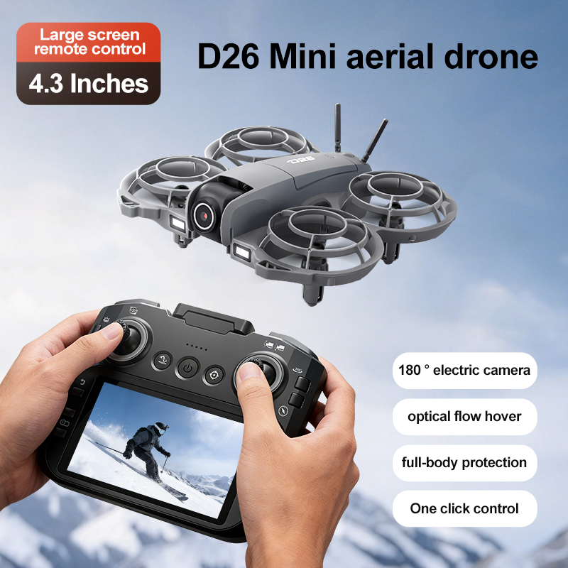 D26 Drone 4K Aerial HD 180° Ca - Drone Gimbal 2 Axis ulasan dan harga