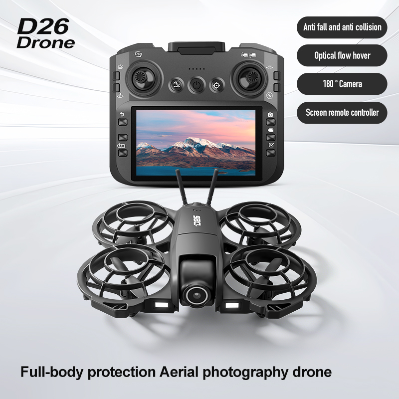 D26 Drone 4K Aerial HD 180° Ca - Drone Gimbal 2 Axis ulasan dan harga